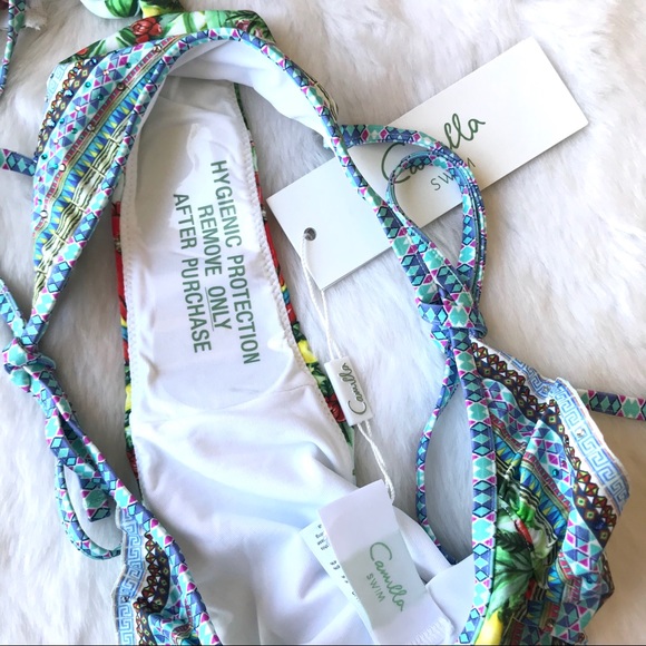 NEW Camilla One Flew Over Tie Front Bikini - Picture 5 of 8